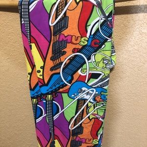 Women Plus Size Musical Multi Print leggings